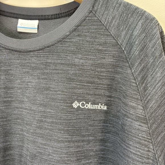 Columbia Men's Sz XXL Dark Gray Heather‎ Lakefront Trail Crew Sweatshirt Omni - Picture 3 of 5
